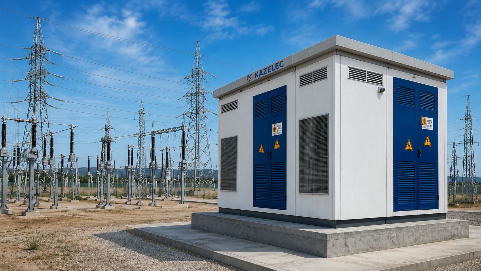 Poste transformateur électrique préfabriqué KAZELEC